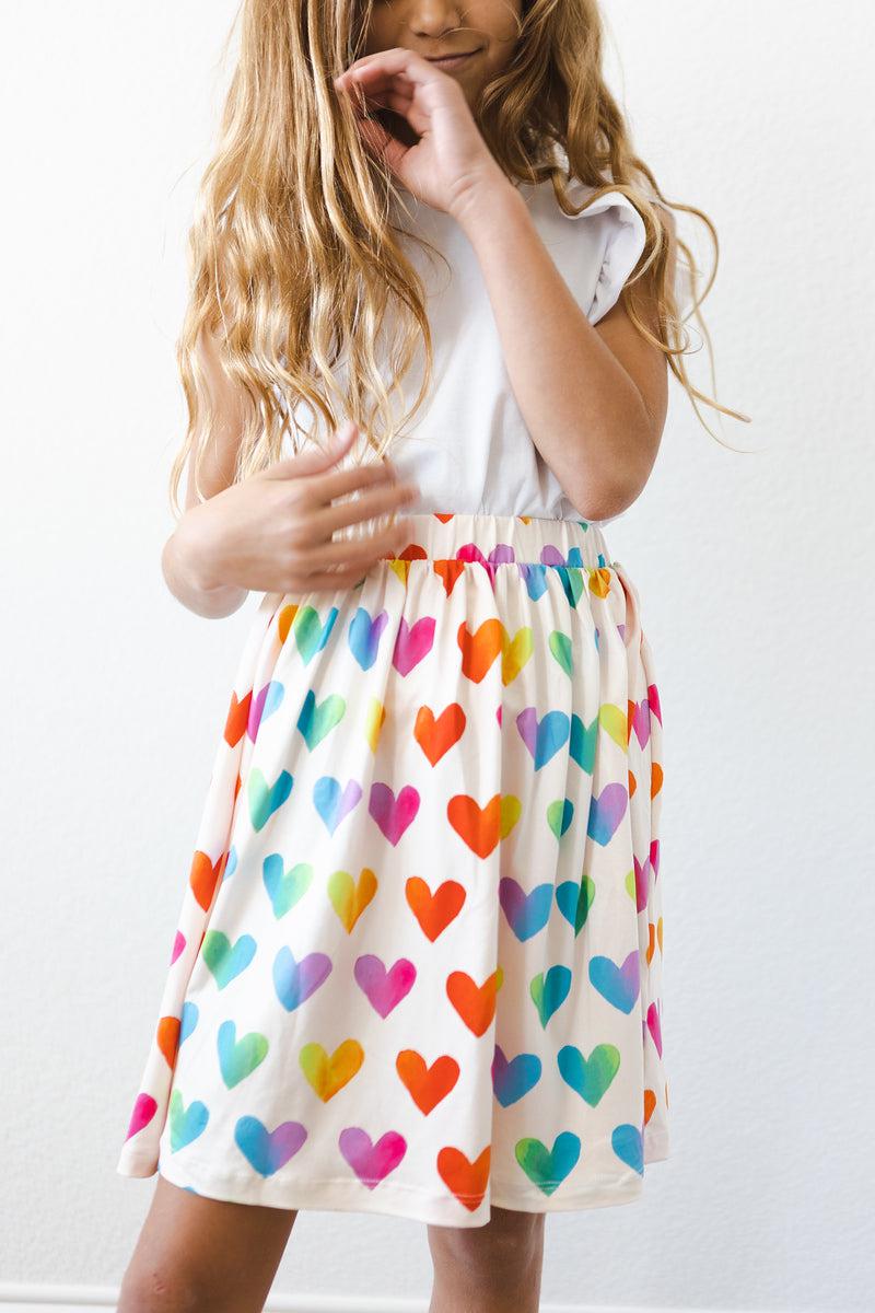Mila & Rose ® Lotta Love Twirl Skort — back view