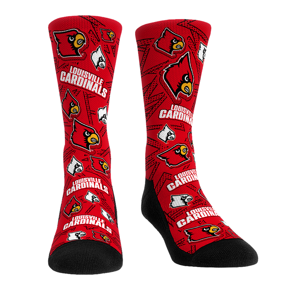 Rock 'Em Socks Rock 'Em Socks Louisville Cardinals - Microdot All-Over — main product shot