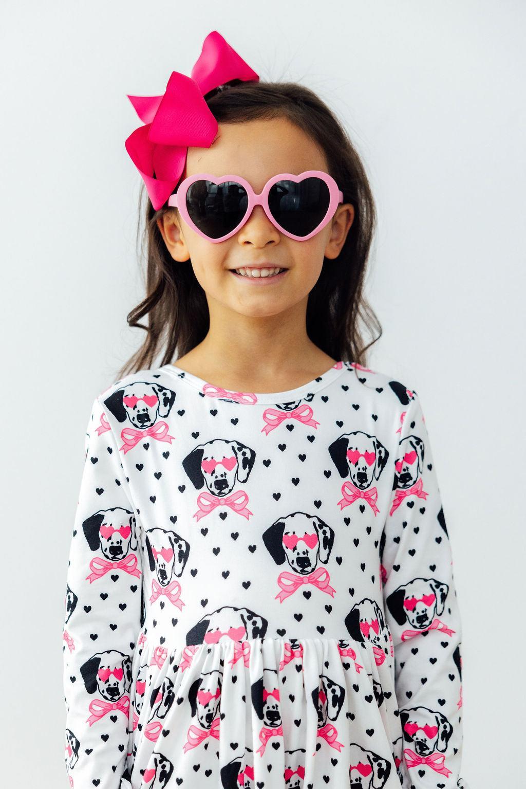 Mila & Rose ® Love You Spots L/S Pocket Twirl Dress — alternative angle
