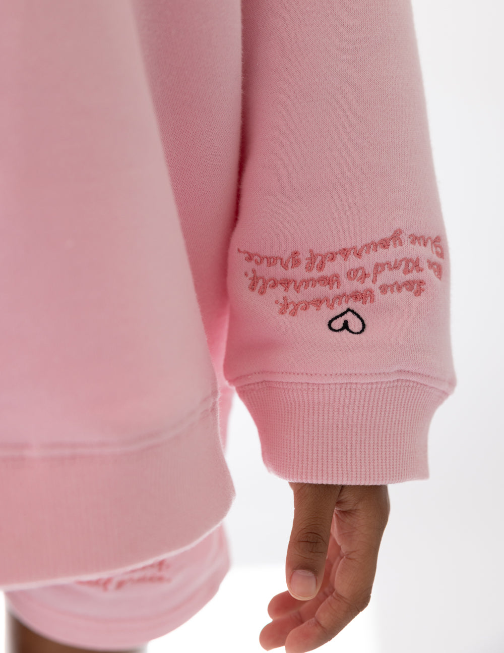 Elevated Faith Love Yourself Kids Crewneck — back view