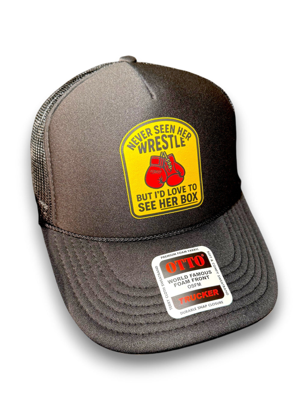 Luckless Outfitters Love to See Her Box Trucker Hat — main product shot
