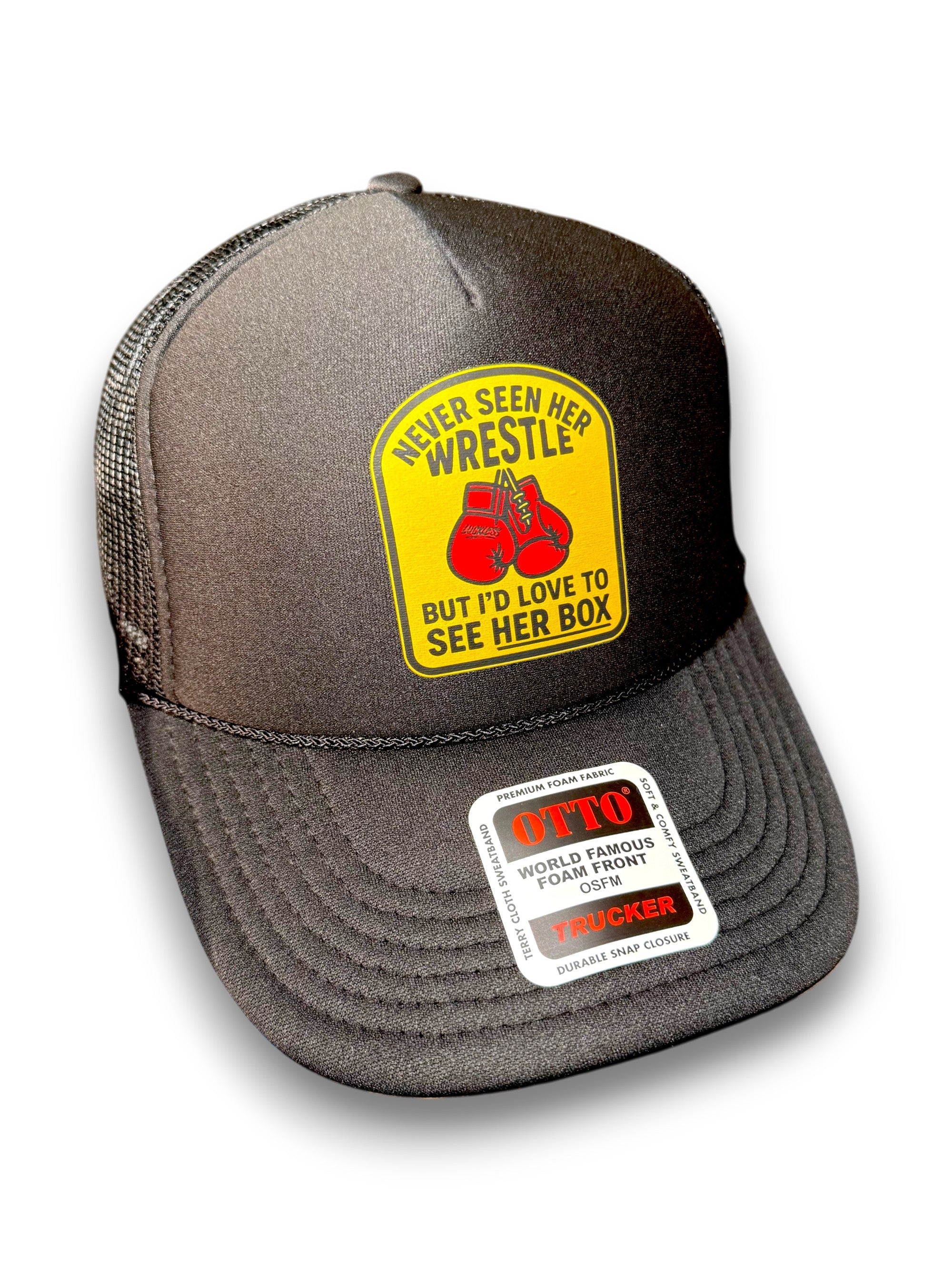 Luckless Outfitters Love to See Her Box Trucker Hat — main product shot