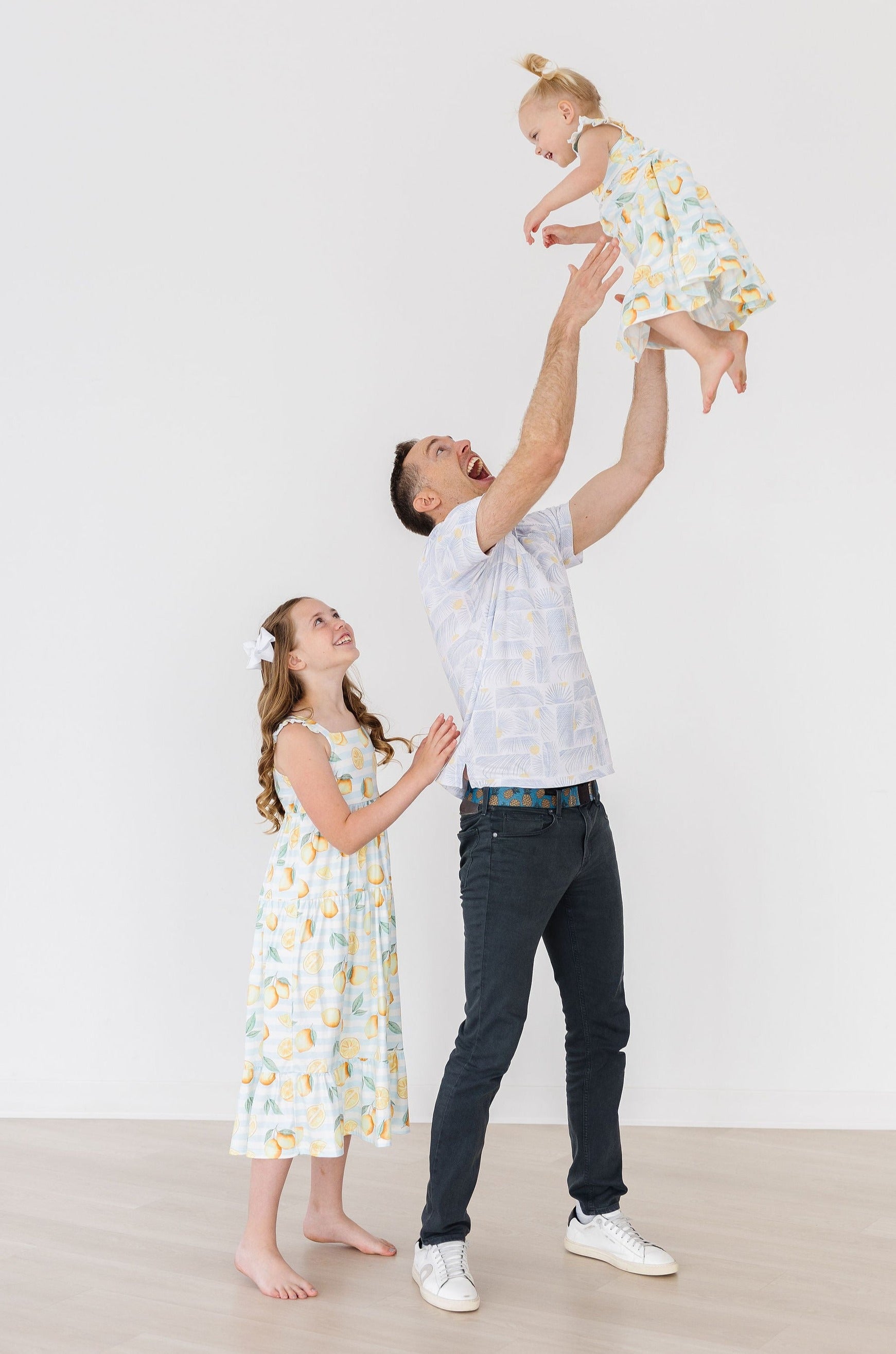 Mila & Rose ® Lovely Lemons Ruffle Maxi Dress — in-use photo