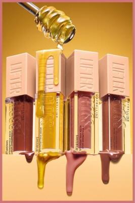 Maybelline Lifter Gloss: Honey'd Lip Gloss with Hyaluronic Acid for Intense Hydration, Plumped Lips & Natural, Glossy Shine - Toast Shade