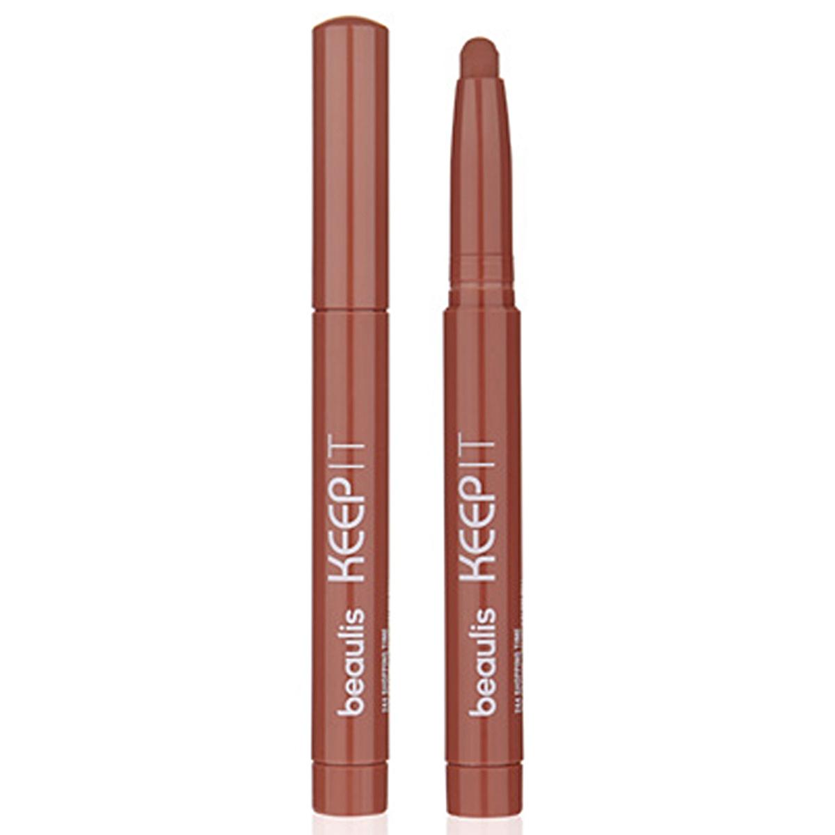 Beaulis Keep It Ink: Matte Lip Crayon in Shopping Time - Long-Lasting, Pigmented Lip Liner & Lipstick All-in-One
