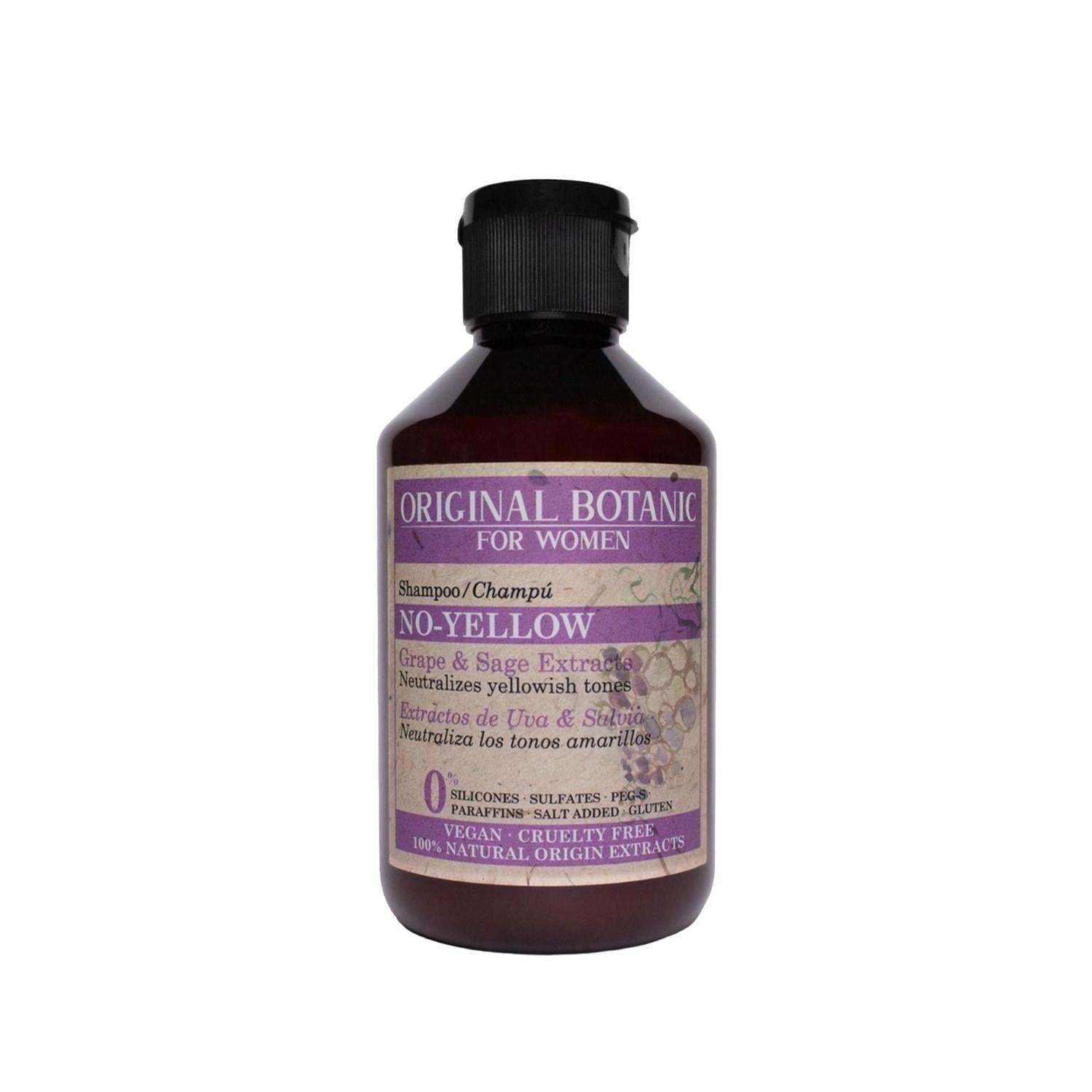 Original Botanic Vegan Purple Shampoo for Women - Neutralizes Yellow Tones, Cruelty-Free Hair Care, 250ml