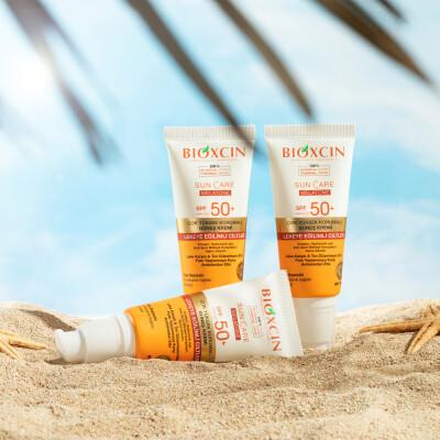 Bioxcin Sunscreen for Skin Prone to Spots - SPF 50+, Anti-Aging, Non-Greasy, Water-Resistant - Ideal for Sensitive Skin