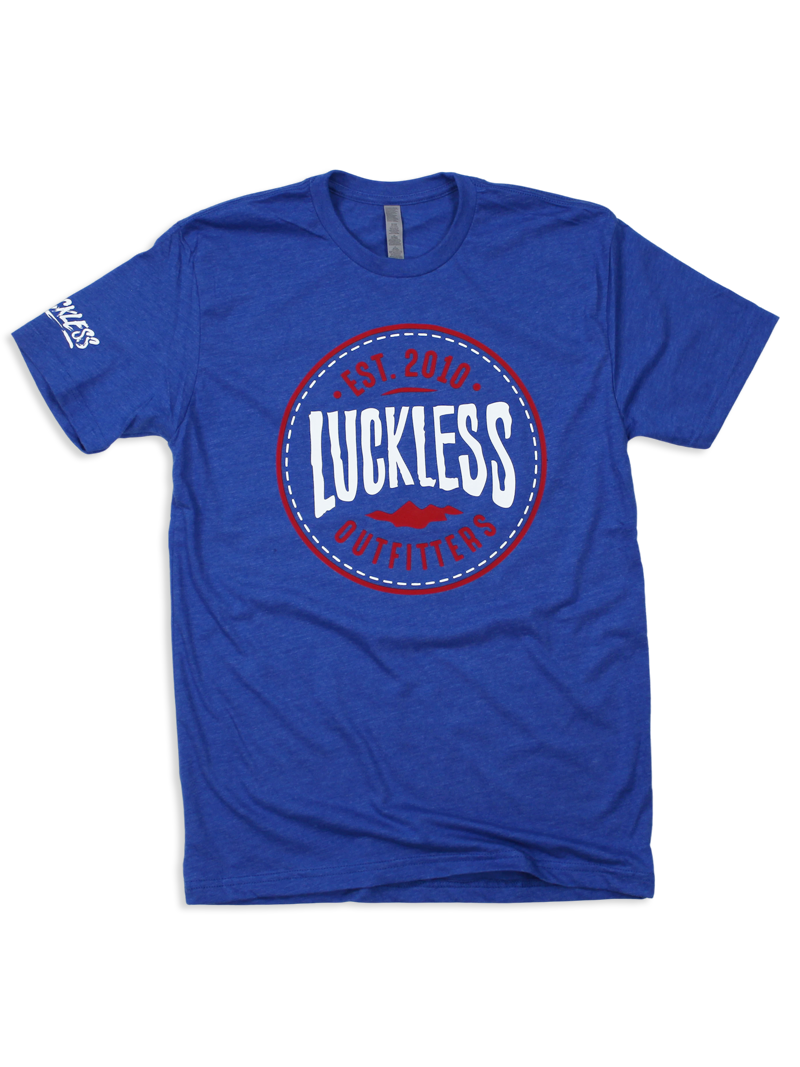 Luckless Outfitters Americana Mtn Logo Tee — main product shot
