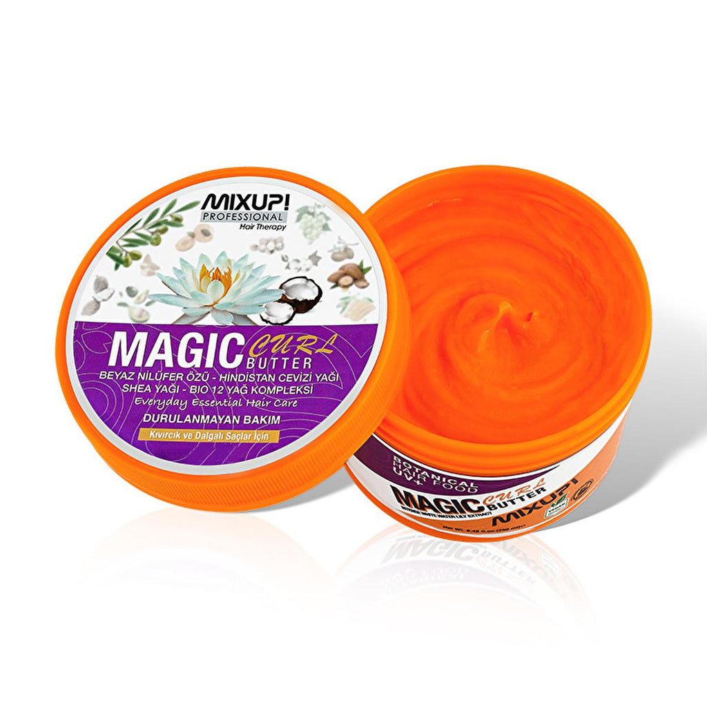 Mixup Magic Butter Curl: Vegan Curl Defining Cream for Frizz Control, Hydration & UV Protection - The Ultimate Curly Hair Product.