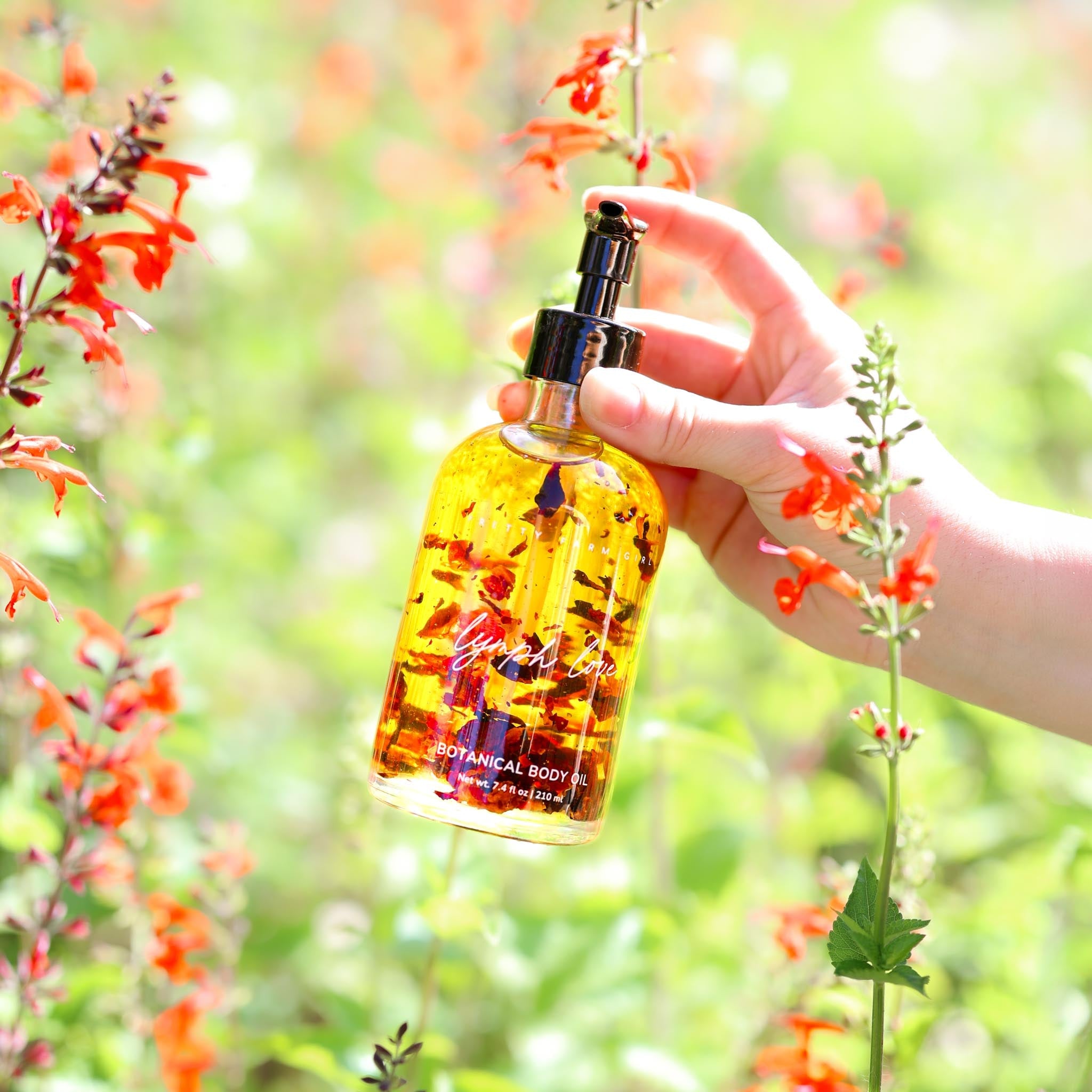 Pretty farm girl Lymph Love Natural Body Oil - Best for Lymphatic Massages — main product shot