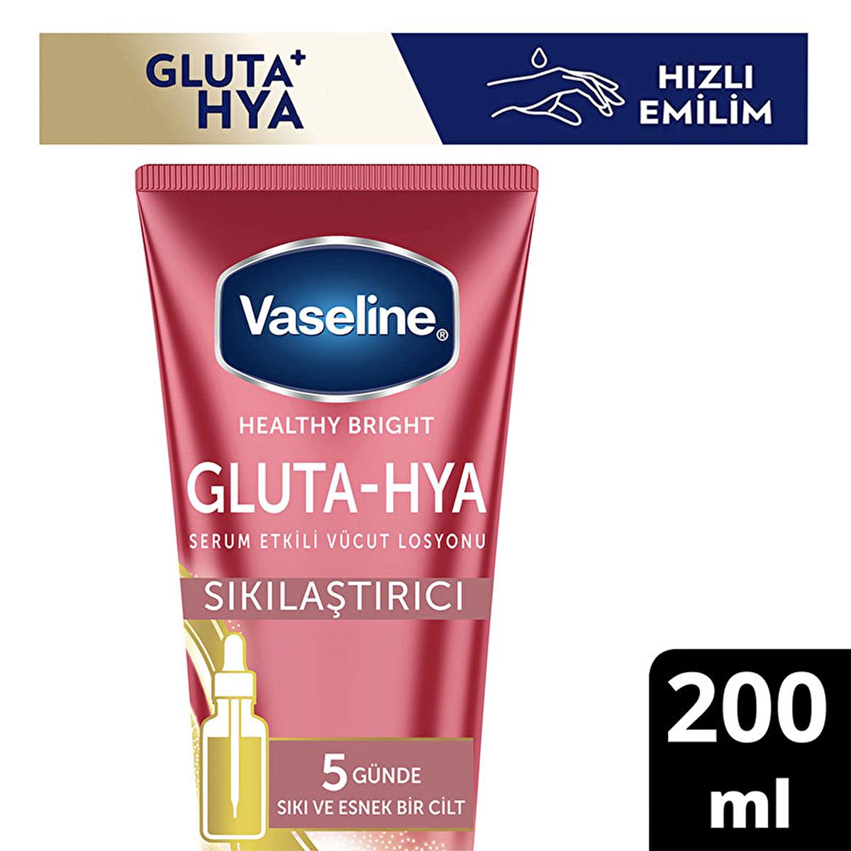 Vaseline Gluta-Hya Firming Body Lotion: Hyaluronic Acid & Collagen for Radiant, Firmer Skin - Intense Hydration, Anti-Aging, Non-Greasy Formula