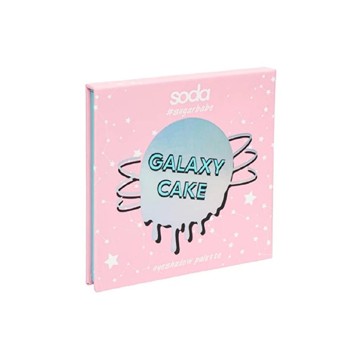 Soda Galaxy Cake Eyeshadow Palette 001 Pink Cake - Makeup Eyeshadow Palette with 9 Matte, Shimmer, Glitter Shades