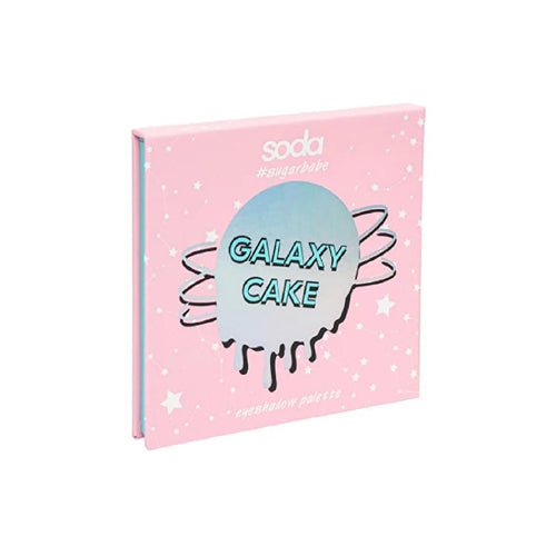 Soda Galaxy Cake Eyeshadow Palette 001 Pink Cake - Makeup Eyeshadow Palette with 9 Matte, Shimmer, Glitter Shades