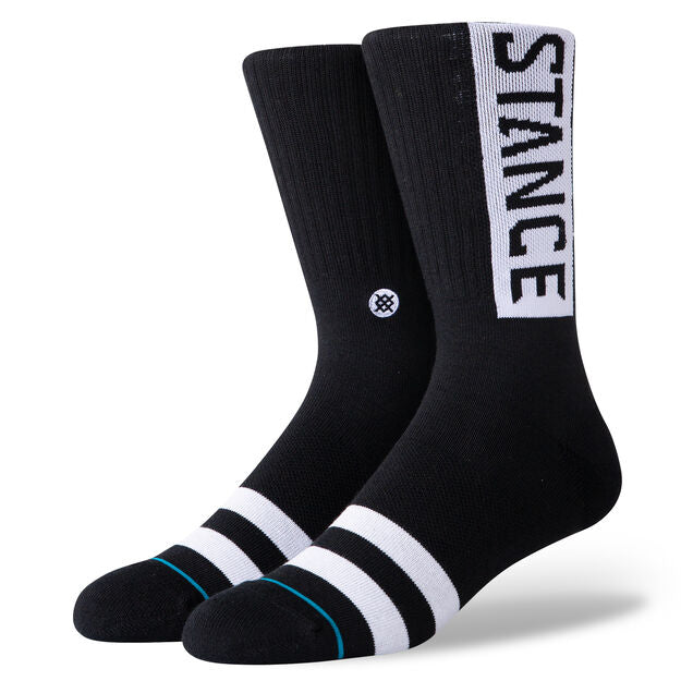 Stance OG Crew Socks - Black by Skates USA