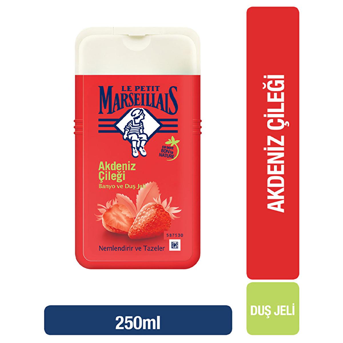 Le Petit Marseillais Strawberry Scented Shower Gel - Gentle, Natural, and Fragrant Cleansing for Sensitive Skin