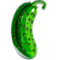 BodyCandy Acrylicious Funky Green Pickle Magnet by Onyx O — main product shot