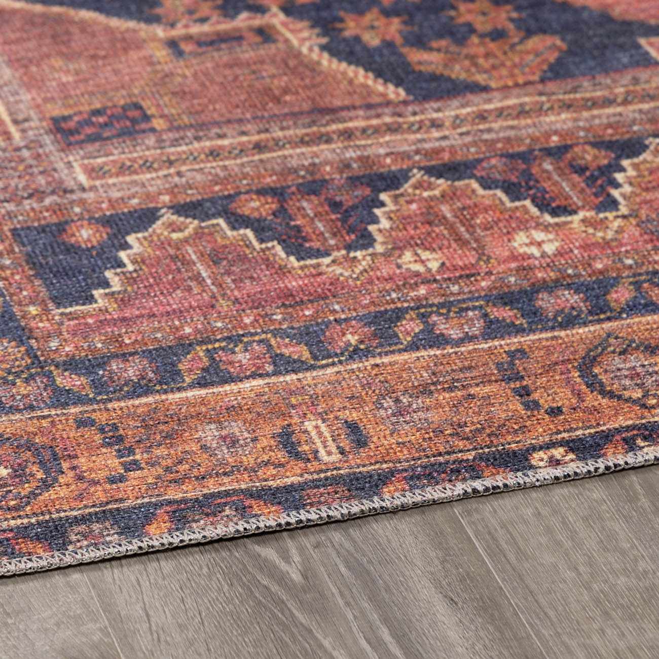 Malamote Vintage Flat Pile Washable Rug – Boutique Rugs, view 9