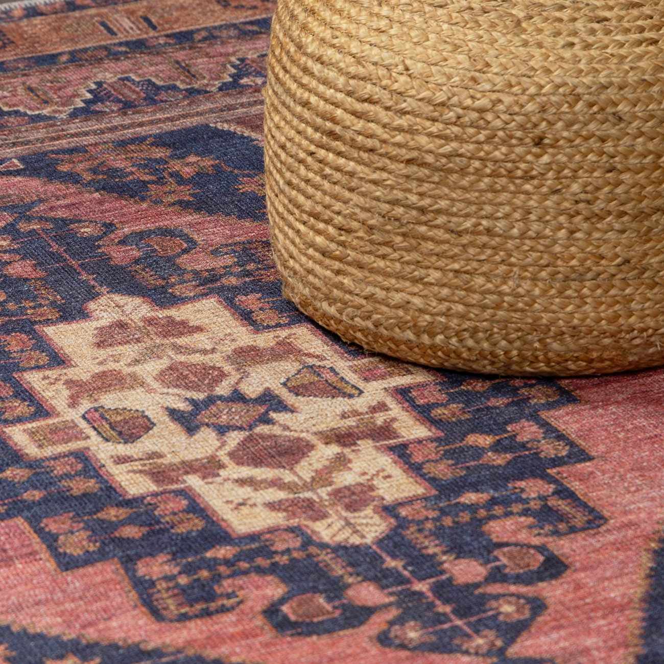Malamote Vintage Flat Pile Washable Rug – Boutique Rugs, view 4