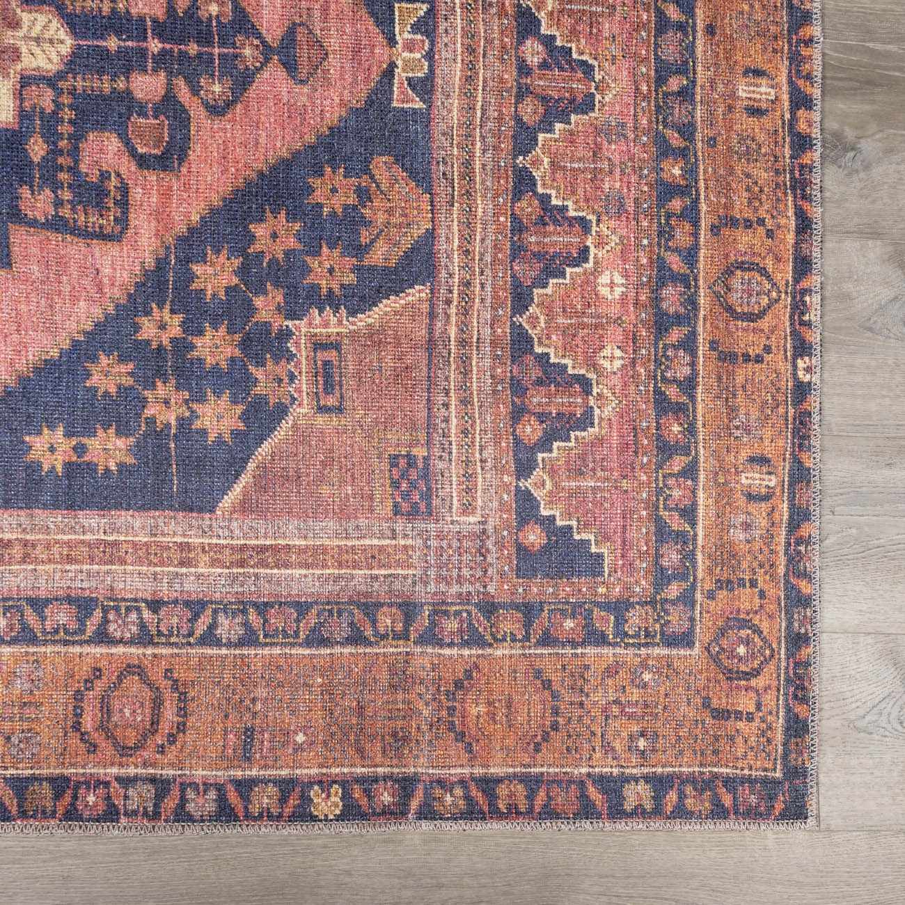 Malamote Vintage Flat Pile Washable Rug – Boutique Rugs, view 7