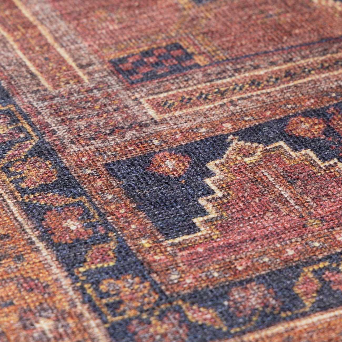 Malamote Vintage Flat Pile Washable Rug – Boutique Rugs, view 12