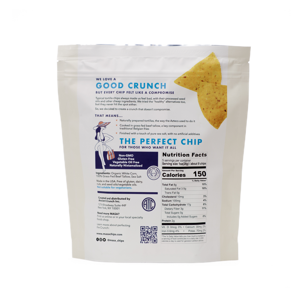 MASA Chips MASA White — lifestyle context