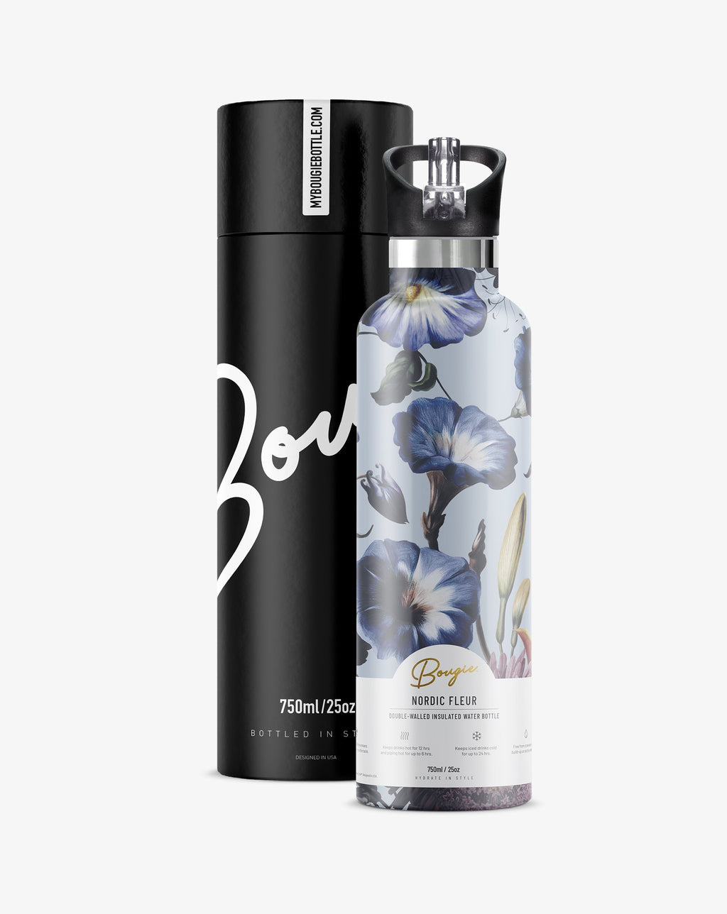 KADOU BOUTIQUE My Bougie Water Bottle - 25 oz. — size reference