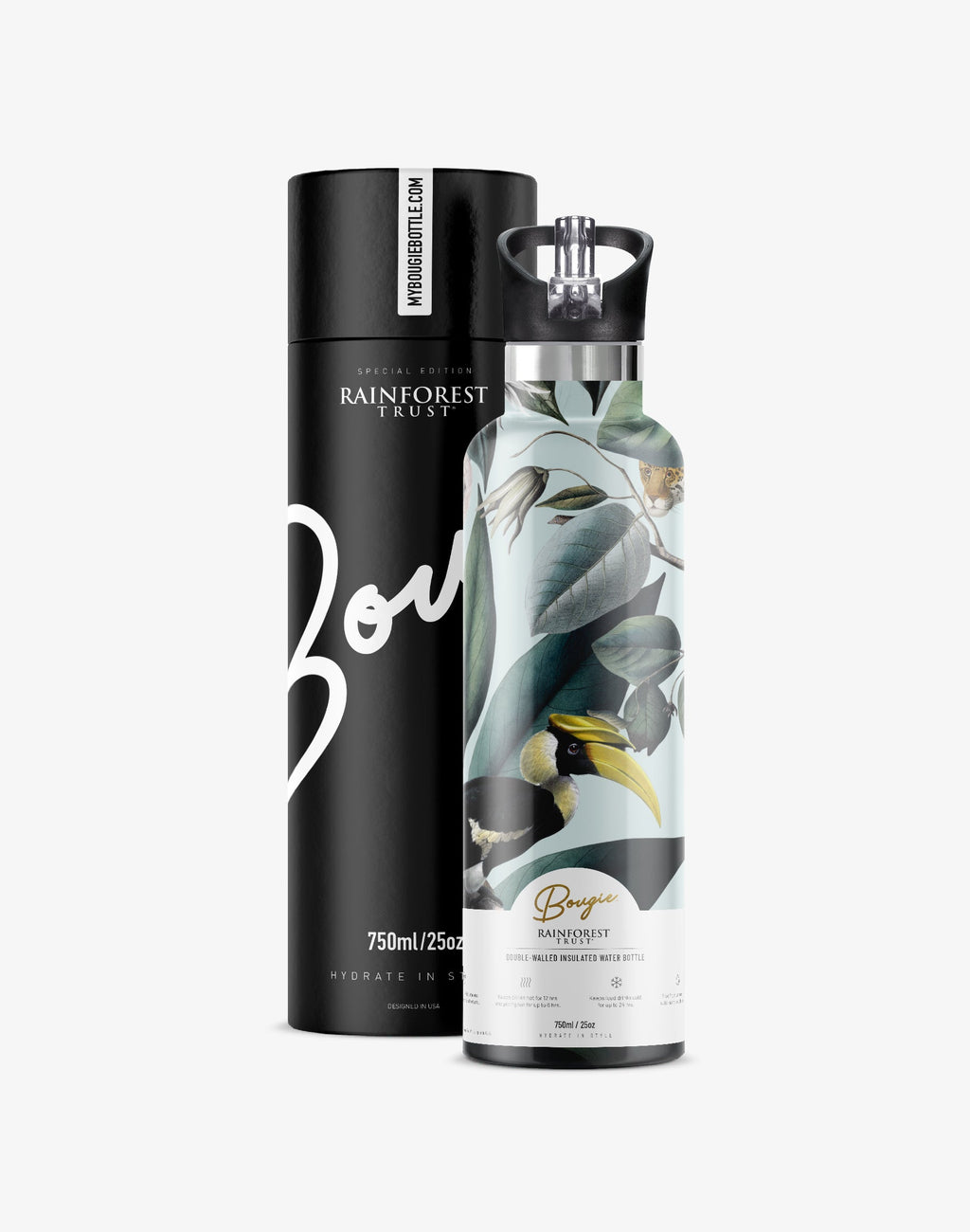 KADOU BOUTIQUE My Bougie Water Bottle - 25 oz. — back view