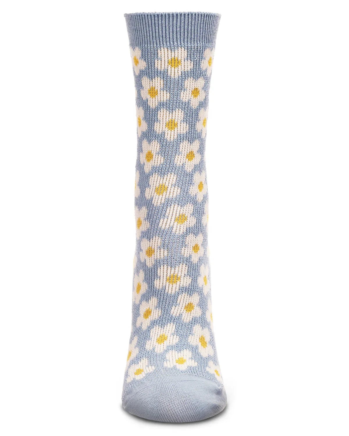 KADOU BOUTIQUE Women's Mod Vintage Style Sweet Daisy Crew Sock — lifestyle context