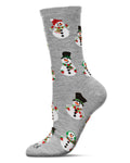 KADOU BOUTIQUE Snowman Holiday Crew Socks — main product shot