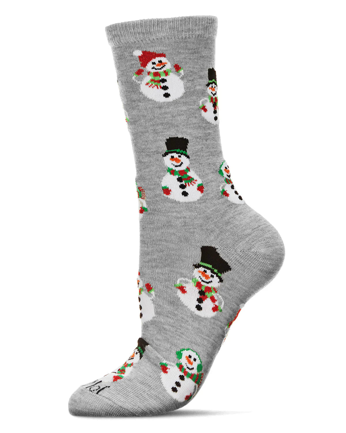 KADOU BOUTIQUE Snowman Holiday Crew Socks — main product shot
