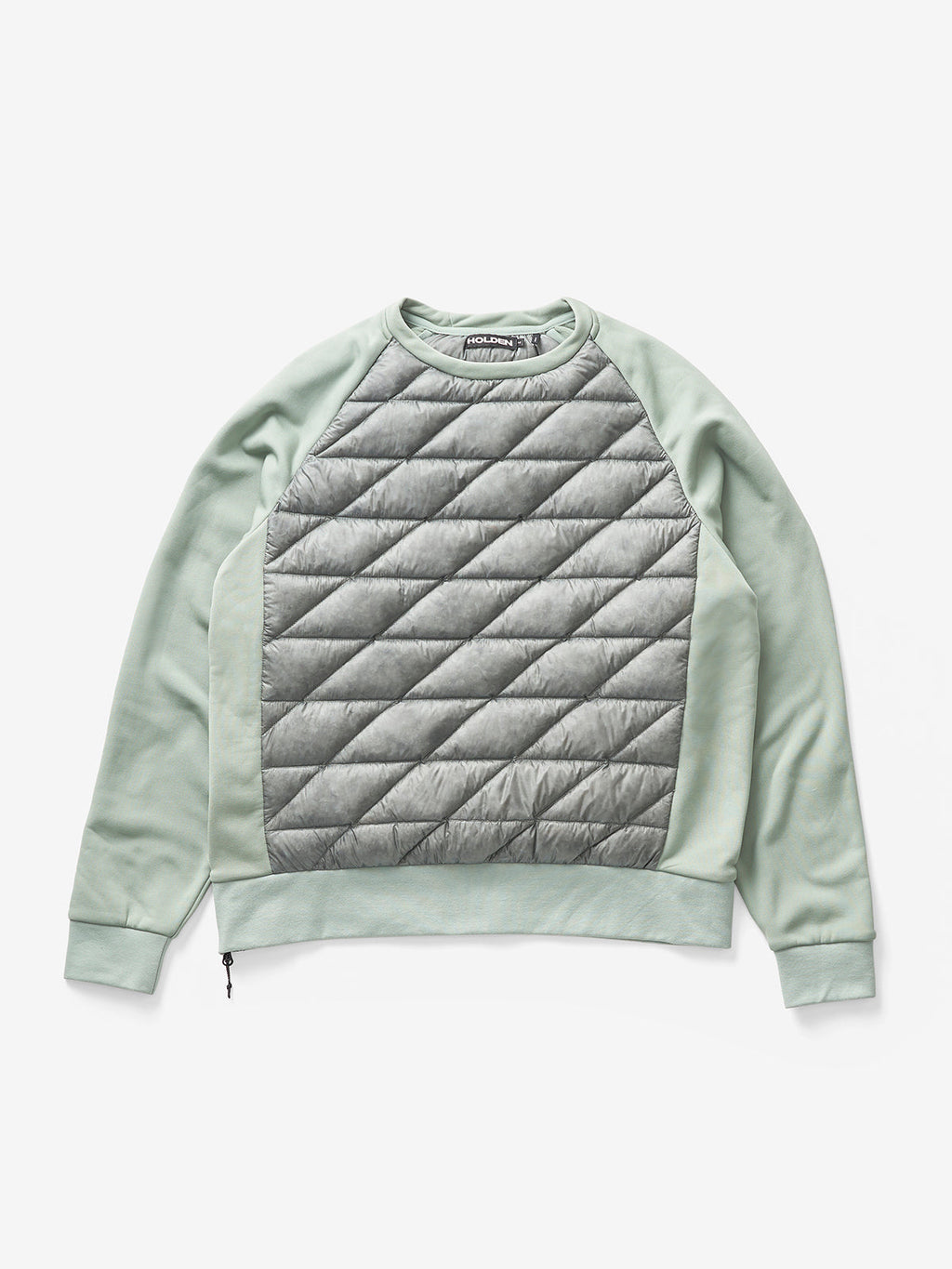 Holden Outerwear Down Crew Sweater - Slate Gray — side view