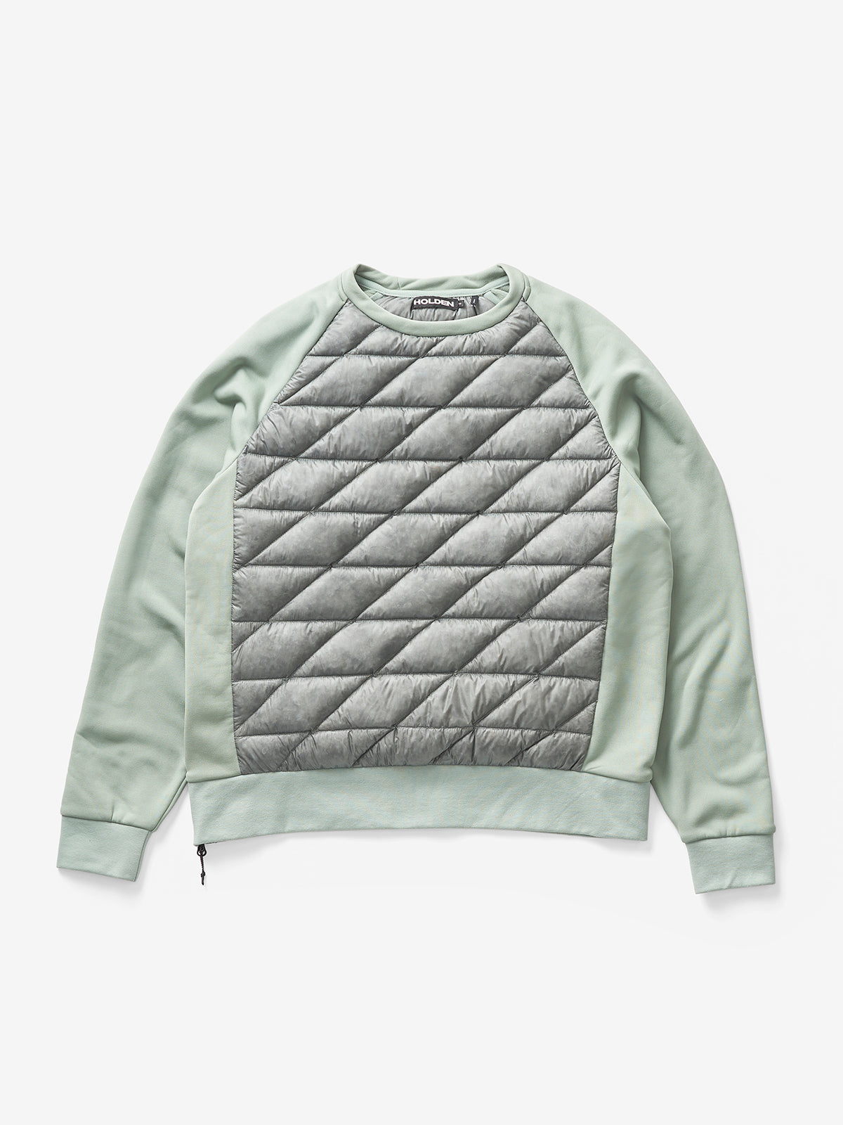 Holden Outerwear Down Crew Sweater - Slate Gray — side view