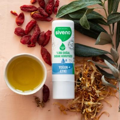 Siveno Natural Lip Care Intensive Moisturization Lip Balm for Dry Chapped Lips - Cruelty-Free, Natural Ingredients
