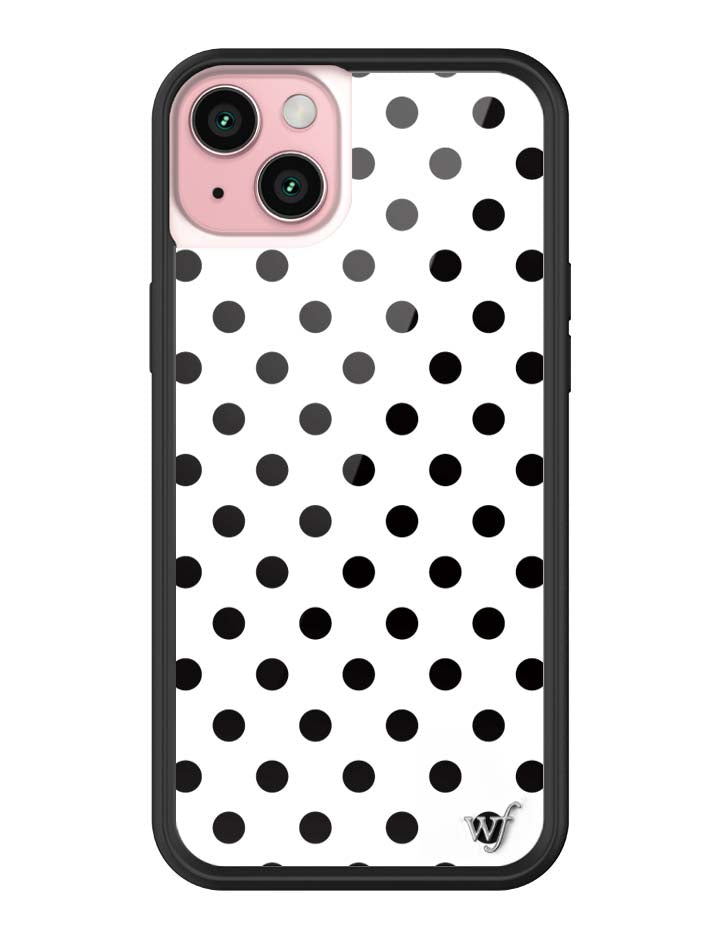 Polka Dot | White and Black iPhone Case