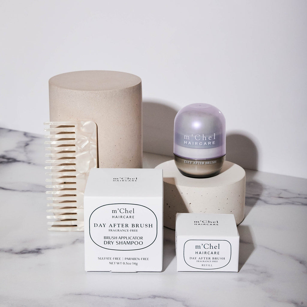 m'Chel Haircare Double Day After™ Brush + Refills Bundle — alternative angle