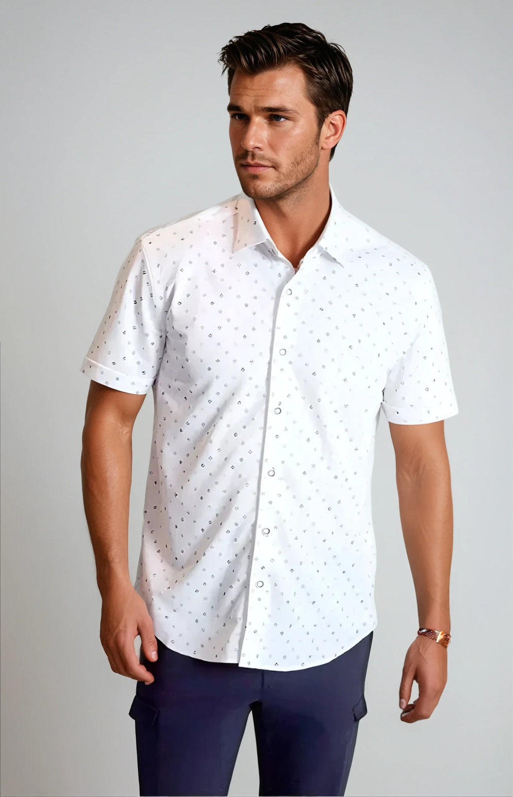 Buki Newport Ditsy Short Sleeve Tech Shirt — main product shot