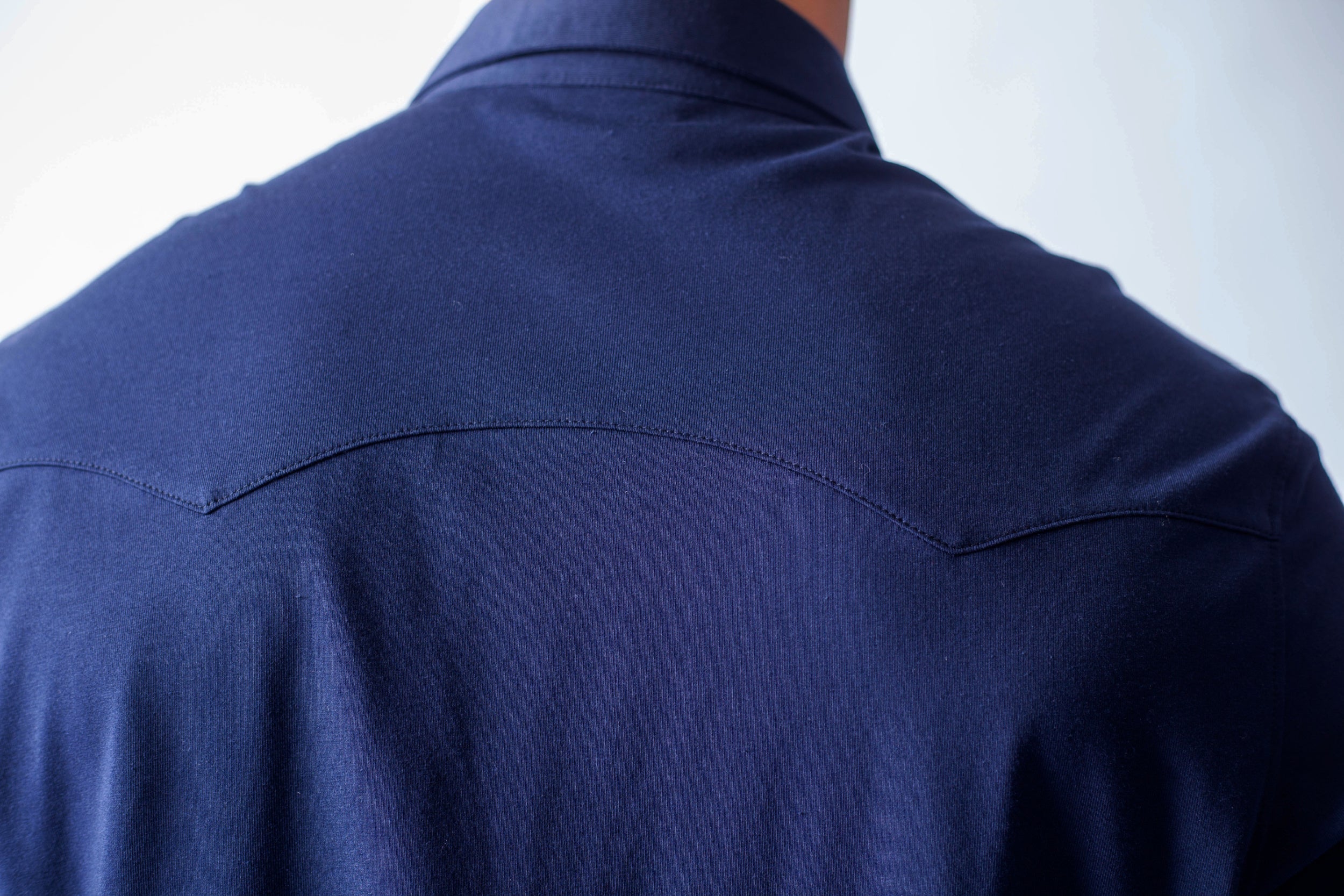 Buki Buki’s Cinqo Western Tech Shirt - Navy — side view