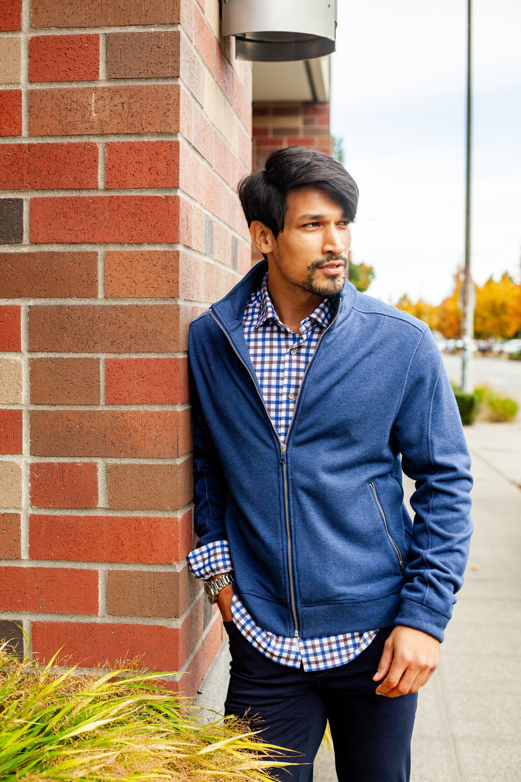 Breckenridge Full-Zip Sweatshirt - Tokyo Blue — view 2