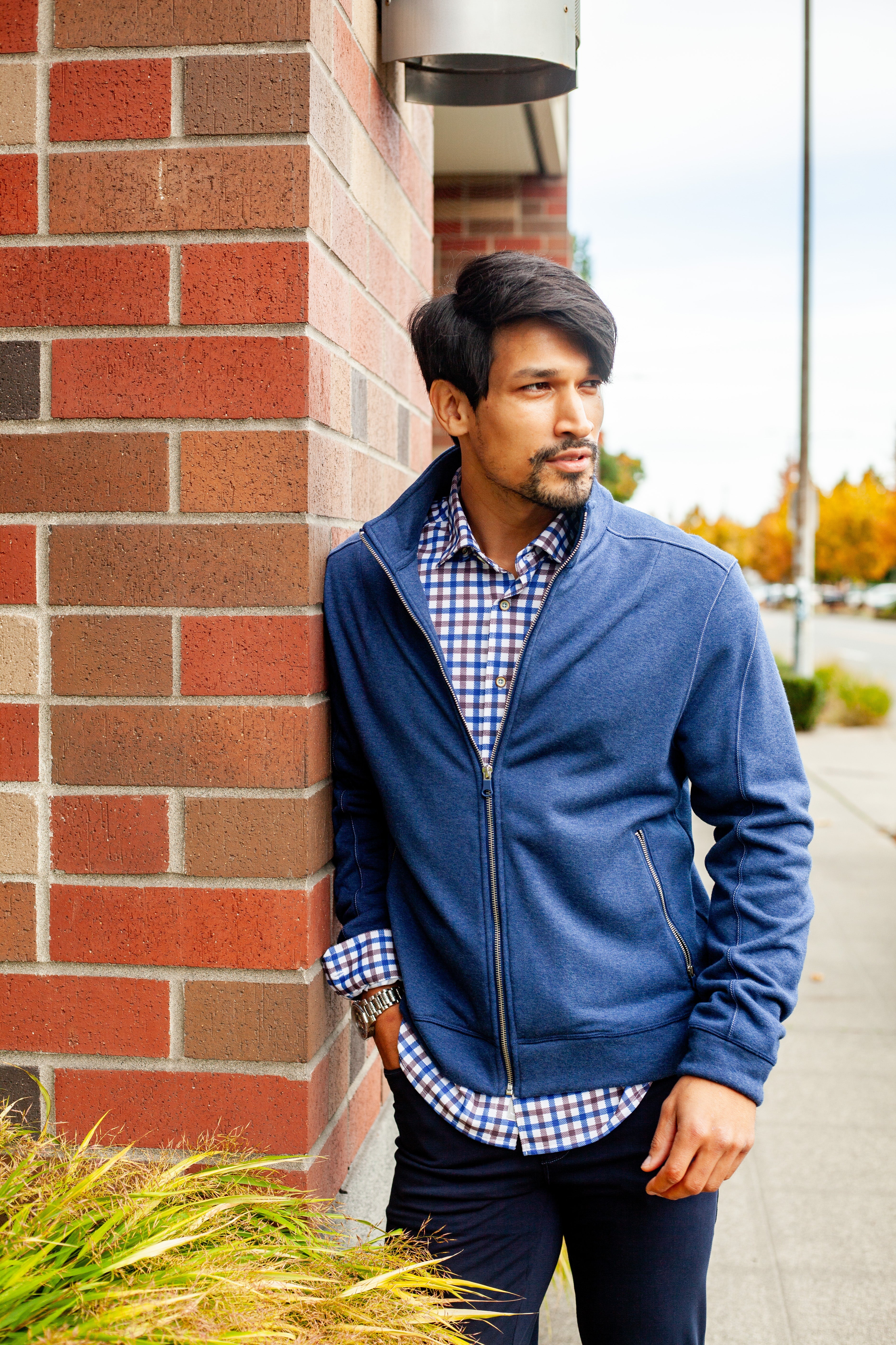 Breckenridge Full-Zip Sweatshirt - Tokyo Blue — view 2