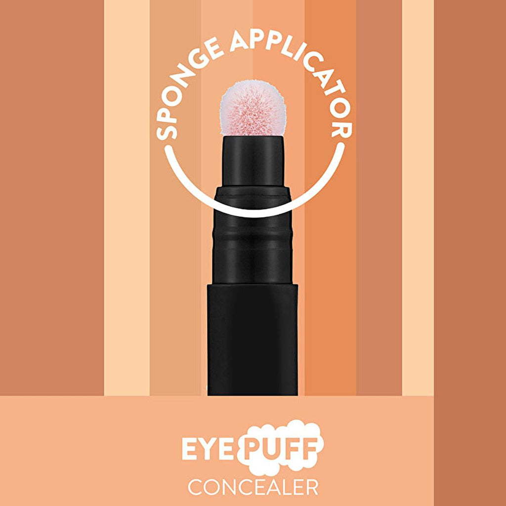 Flormar Concealer - Eye Puff Concealer with Sponge Applicator, Light Beige, Cold Undertone