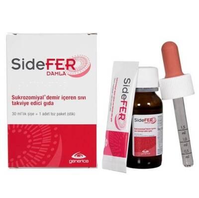 SideFER Iron Supplement Drops for Kids - 30ml Liquid Iron Supplement for Children Aged 4-10 Years