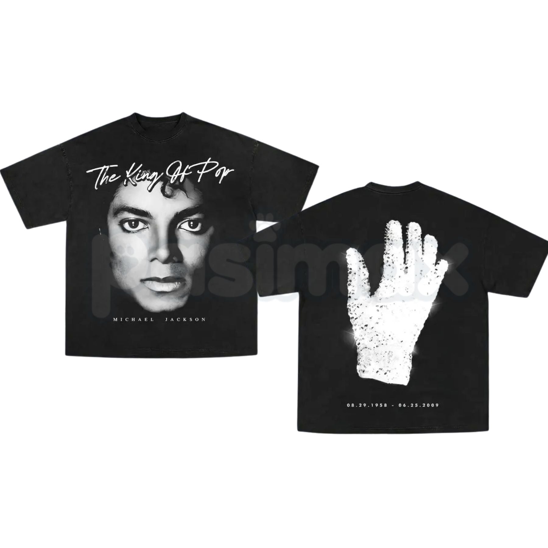 MJ Vintage Pop Music Graphic T-Shirt – Classic King of Pop Retro Tee, Premium 100% Cotton 80s Music Icon Top, Soft Lived-In Heavyweight Legendary Artist Shirt, Made in USA