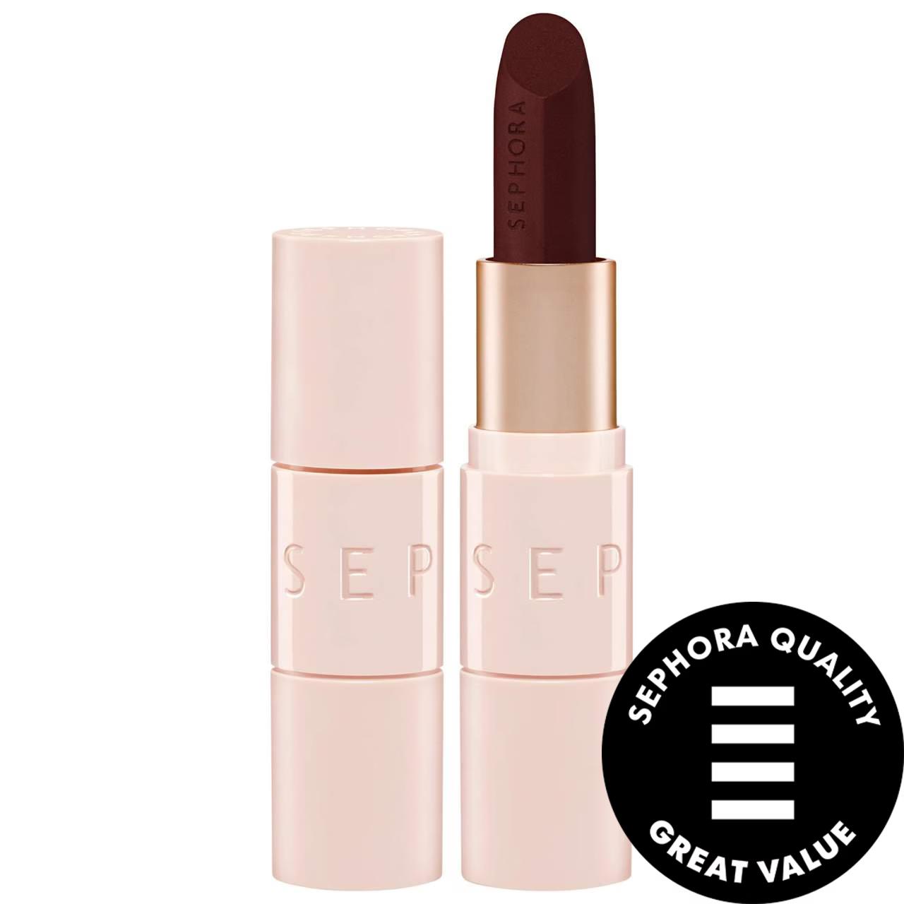 Huda Beauty Matte Velvet Lipstick - Long-Lasting Vegan Lip Color with Hyaluronic Acid