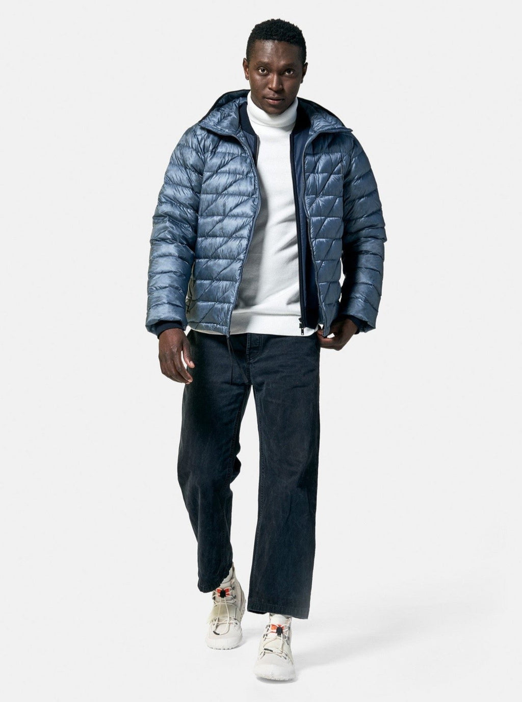 Holden Outerwear Packable Down Jacket - China Blue — main product shot