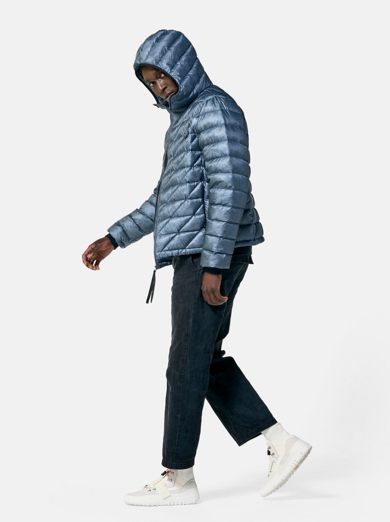 Holden Outerwear Packable Down Jacket - China Blue — lifestyle context