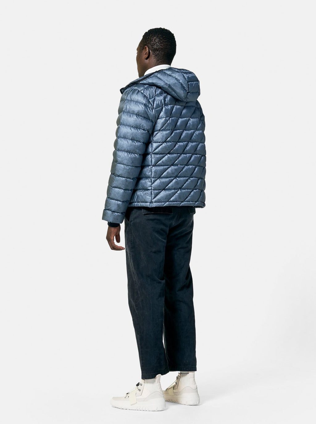 Holden Outerwear Packable Down Jacket - China Blue — detail close-up