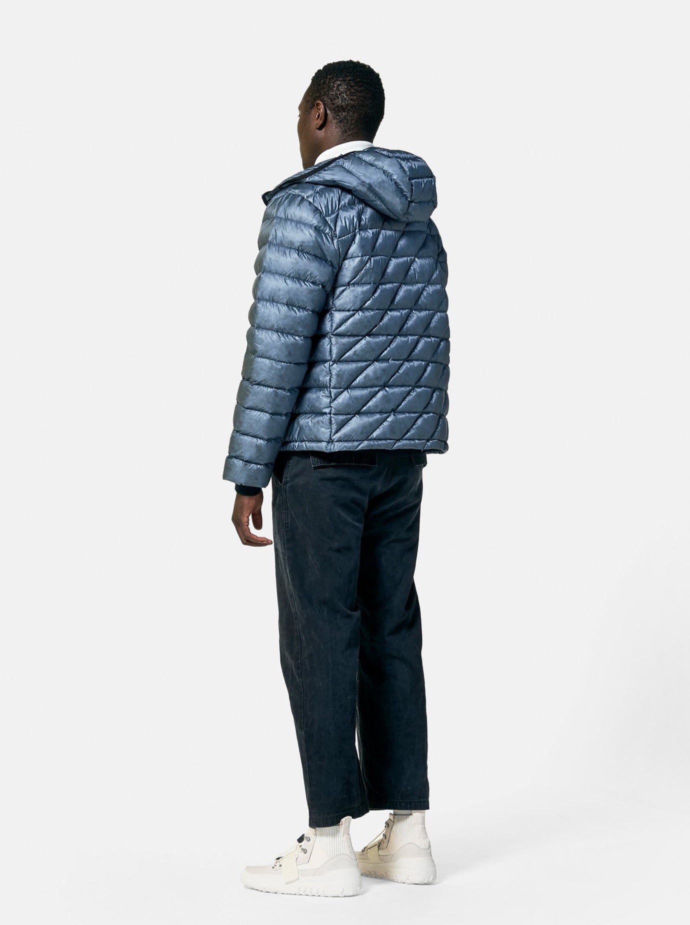 Holden Outerwear Packable Down Jacket - China Blue — detail close-up