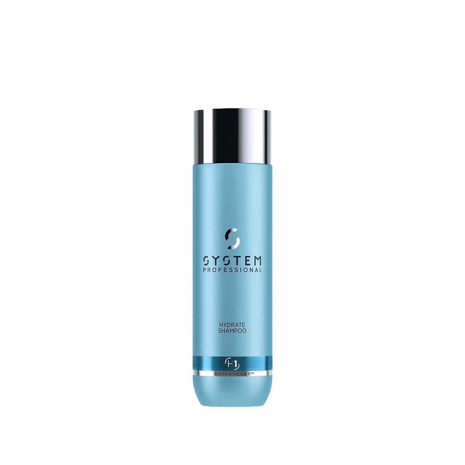 Wella System Professional Hydrate Moisturizing Shampoo - 250ml for Dry or Damaged Hair