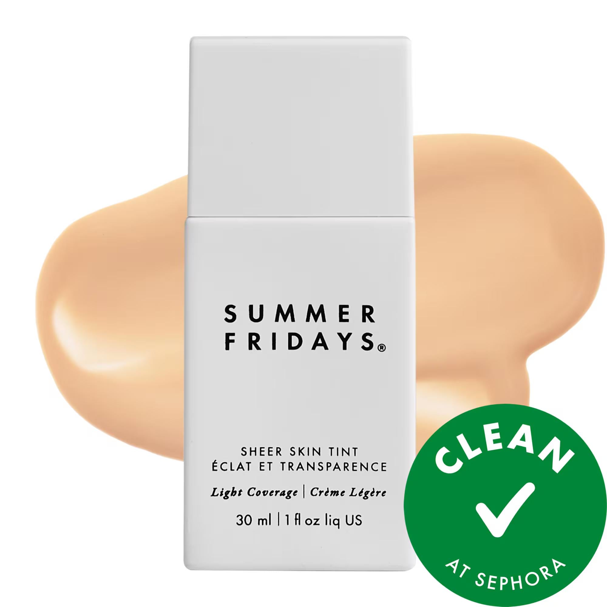 Sheer Skin Tint: Natural, Lightweight Coverage with Hyaluronic Acid & Squalane - Vegan & Cruelty-Free Sheer Foundation
