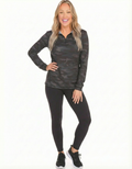 White Water Life Women's Camo Monterey Quarter Zip — main product shot
